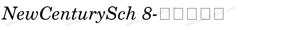 NewCenturySch 8字体转换